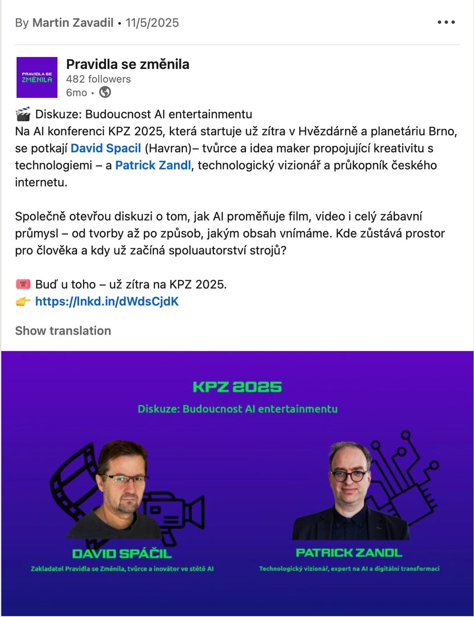 Pravidla se změnila — LinkedIn